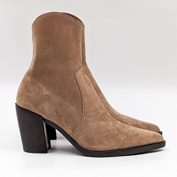 Jeffrey Campbell Women Jolena Natural Suede Western Pointy Boots size 6 - Picture 10 of 12